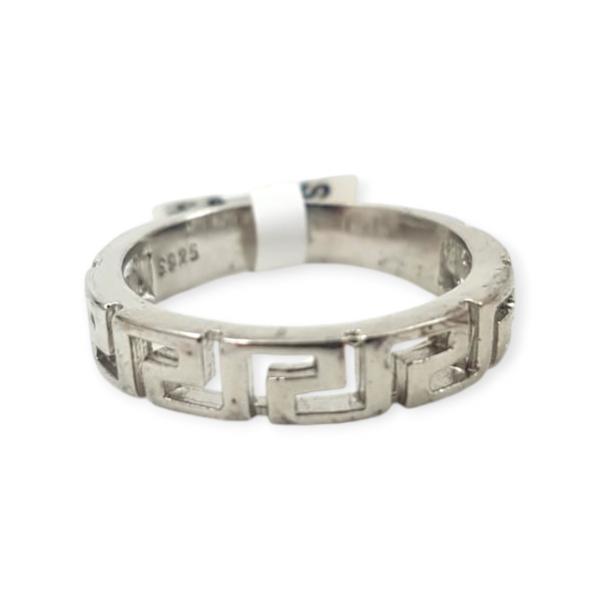 925 Sterling Silver Band with Versace Design